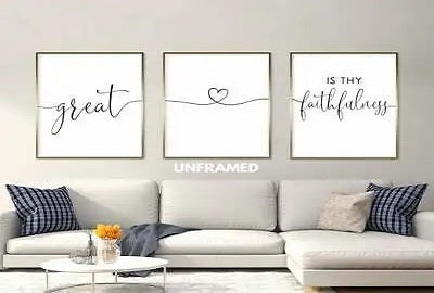 12 Great Is Thy Faithfulness Wall Art Ideas! (Signs, Lyrics, Acrylic & More)
