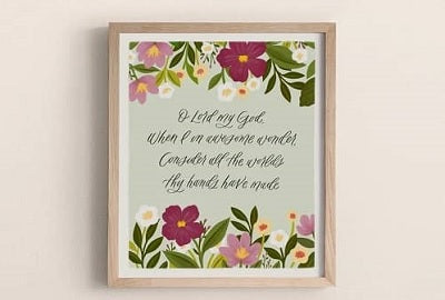 14 How Great Thou Art Lyrics on Wall Art & Decor (Great Ideas!)