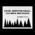 #131 - Matthew 17:20–21 Metal Sign “Faith, However Small, Can Move Mountains”