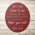 #135 Matthew 11:28 Oval Metal Sign "Come to Me"