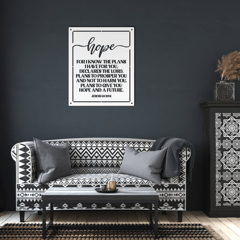 #137 Jeremiah 29:11 Metal Sign