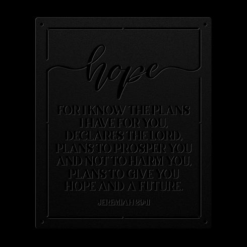 #137 Jeremiah 29:11 Metal Sign