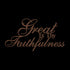 #140 - Great is Thy Faithfulness Cursive Metal Art