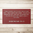 #142 - Jeremiah 29:11 Block Letters Rectangle Metal Wall Art