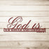 #145 - Psalm 46:1 “God is our refuge and strength” metal wall art