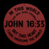 #148 - John 16:33 “In this world you will have trouble. But take heart! I have overcome the world.” metal wall art
