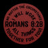 #149 - Romans 8:28 circular metal wall art
