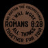 #149 - Romans 8:28 circular metal wall art
