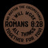 #149 - Romans 8:28 circular metal wall art