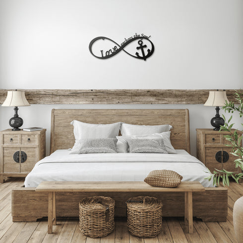 #159 - Love Anchors the Soul Metal Wall Art