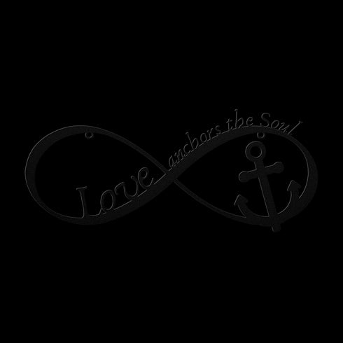 #159 - Love Anchors the Soul Metal Wall Art