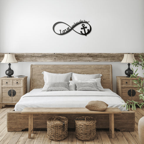 #159 - Love Anchors the Soul Metal Wall Art