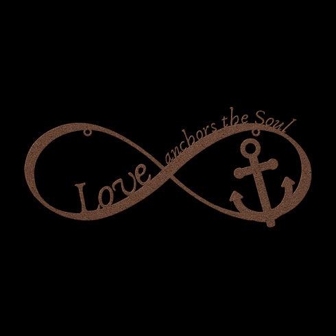 #159 - Love Anchors the Soul Metal Wall Art
