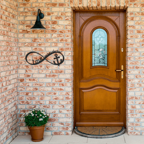 #159 - Love Anchors the Soul Metal Wall Art