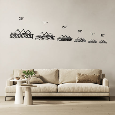 #160 - Faith can move mountains Metal Wall Art