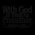 #169 - Matthew 19:26 Bible Verse Metal Wall Art