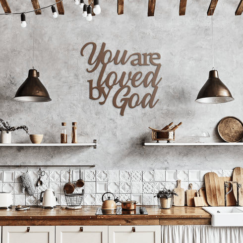 #170 - You Are Loved by God Metal Wall Art