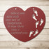#174 - Footprints in the Sand Heart Shaped Metal Wall Art