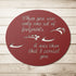 #175 - Footprints in the Sand Oval Metal Wall Art