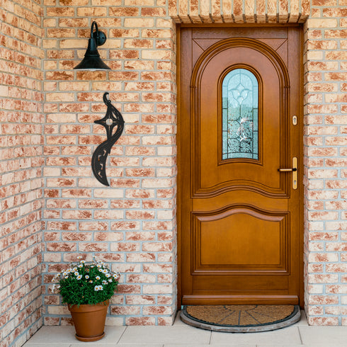 #187 -Footprints in the Sand Path to the Star Metal Sign Wall Art