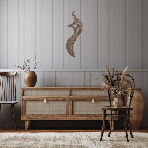 #187 -Footprints in the Sand Path to the Star Metal Sign Wall Art