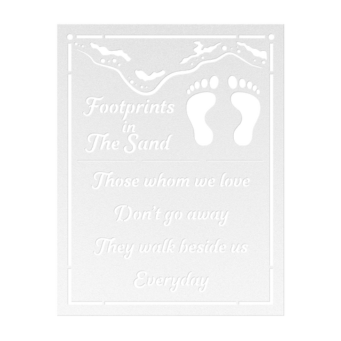 #193 - Footprints in the Sand Metal Wall Art