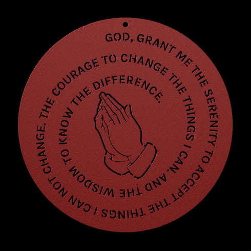 #194 - Hands Praying Metal Wall Art