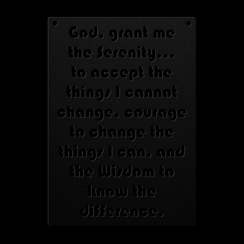 #195 - Serenity Prayer Metal Wall Art