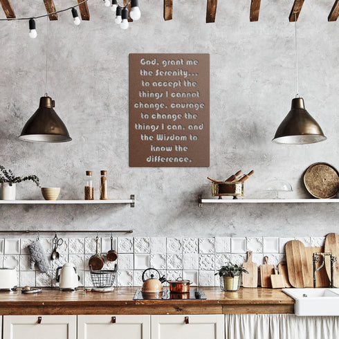 #195 - Serenity Prayer Metal Wall Art