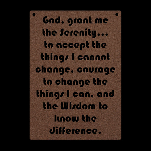 #195 - Serenity Prayer Metal Wall Art