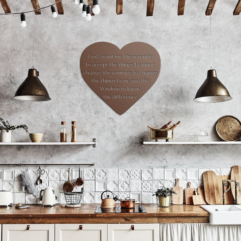 #196 - Heart Serenity Metal Wall Art