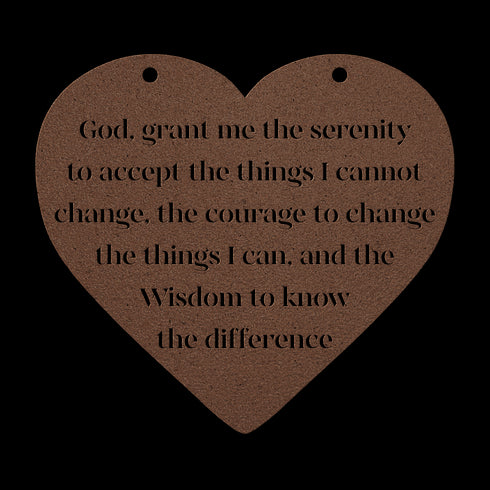 #196 - Heart Serenity Metal Wall Art