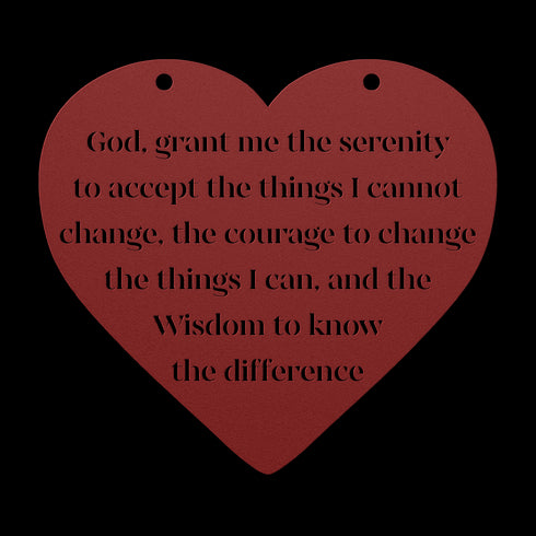 #196 - Heart Serenity Metal Wall Art