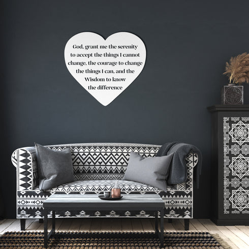#196 - Heart Serenity Metal Wall Art