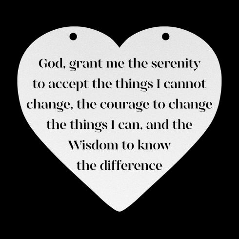 #196 - Heart Serenity Metal Wall Art