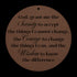 #197 - Serenity Prayer Round Metal Wall Art