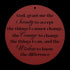 #197 - Serenity Prayer Round Metal Wall Art