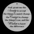#197 - Serenity Prayer Round Metal Wall Art