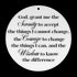 #197 - Serenity Prayer Round Metal Wall Art