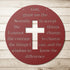 #198 - Serenity Prayer Cross Metal Wall Art