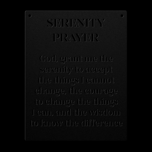 #199 - Serenity Prayer Metal Wall Art