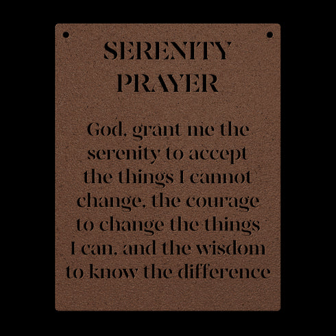 #199 - Serenity Prayer Metal Wall Art