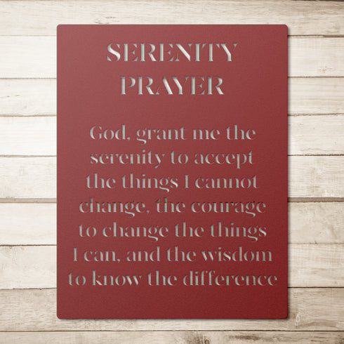 #199 - Serenity Prayer Metal Wall Art