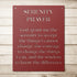 #199 - Serenity Prayer Metal Wall Art