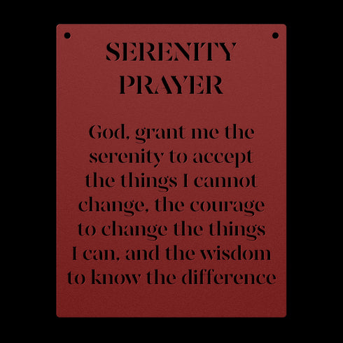 #199 - Serenity Prayer Metal Wall Art