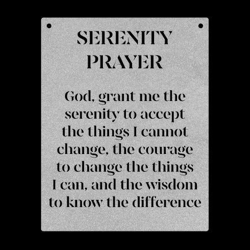 #199 - Serenity Prayer Metal Wall Art
