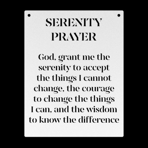 #199 - Serenity Prayer Metal Wall Art