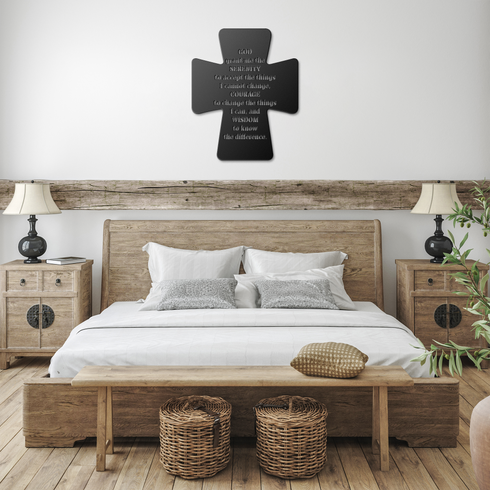 #1 Faith Integrated Cross Metal Wall Art