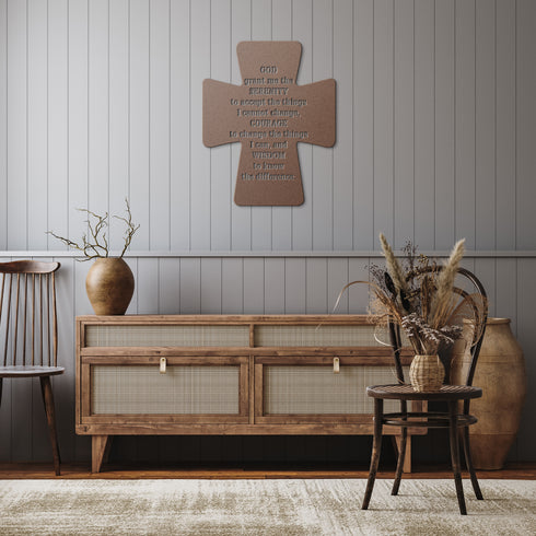 #1 Faith Integrated Cross Metal Wall Art