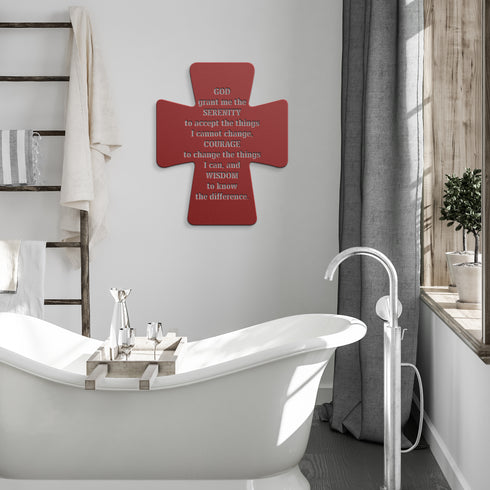 #1 Faith Integrated Cross Metal Wall Art